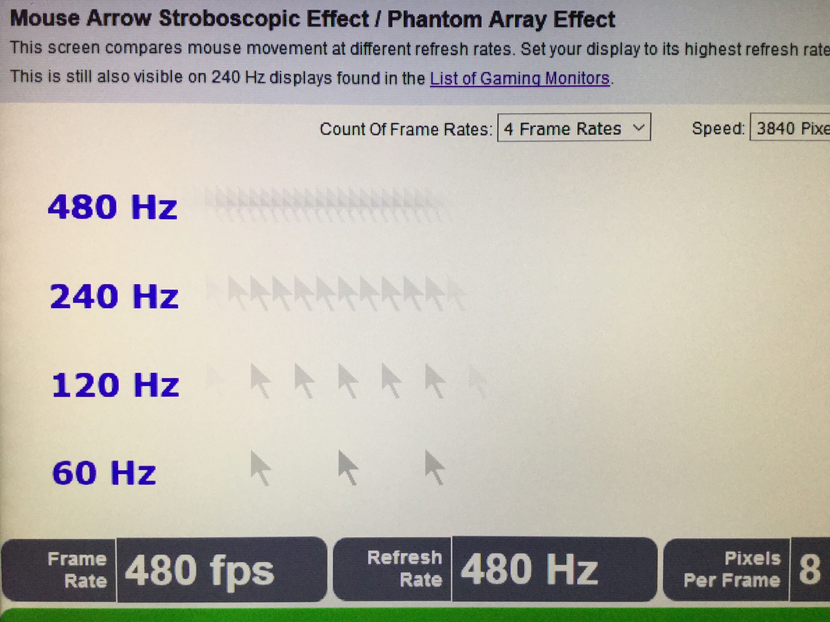 hz monitor list