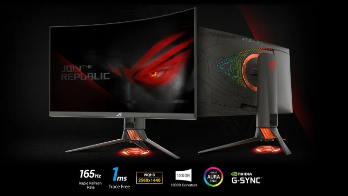 ASUS 27″ Curved ROG Swift PG27VQ 165Hz G-SYNC Monitor Available
