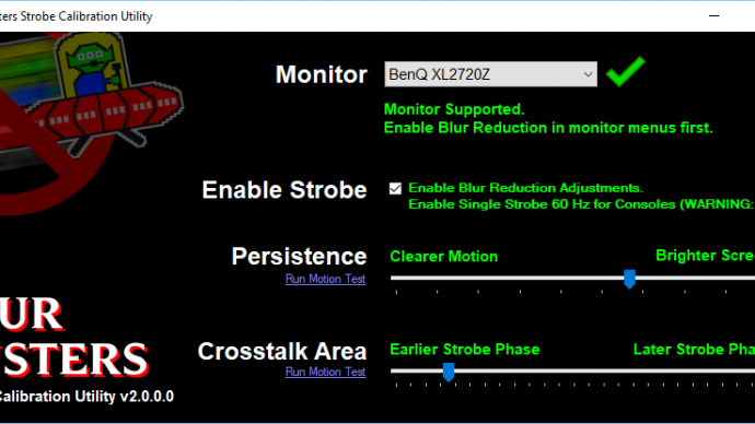 Strobe Utility For Calibration Of Benq Zowie Blur Reduction Blur Busters